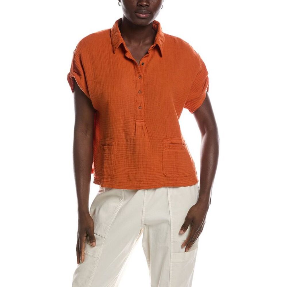 Xcvi Womens  Anders Top, Orange
